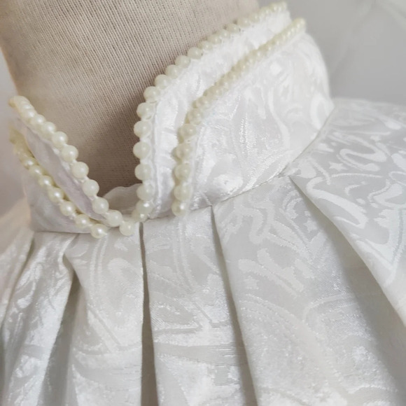 Vintage Blouse / Faux Pearls / Size Large (12) - Picture 7 of 9